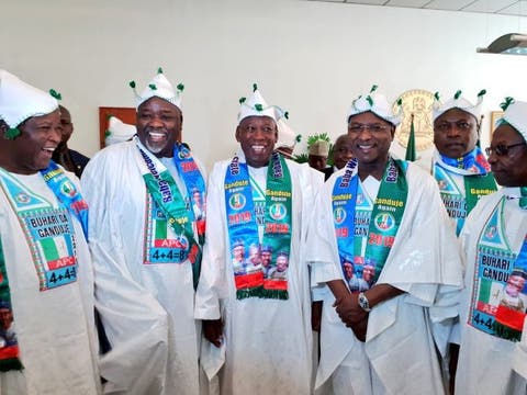 PHOTOS: Niger Republic governors in Kano for Buhari rally - Photo/Image