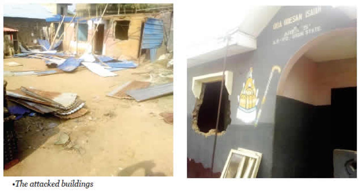 Image result for Hoodlums invade monarchâs compound in Ogun, burgle houses