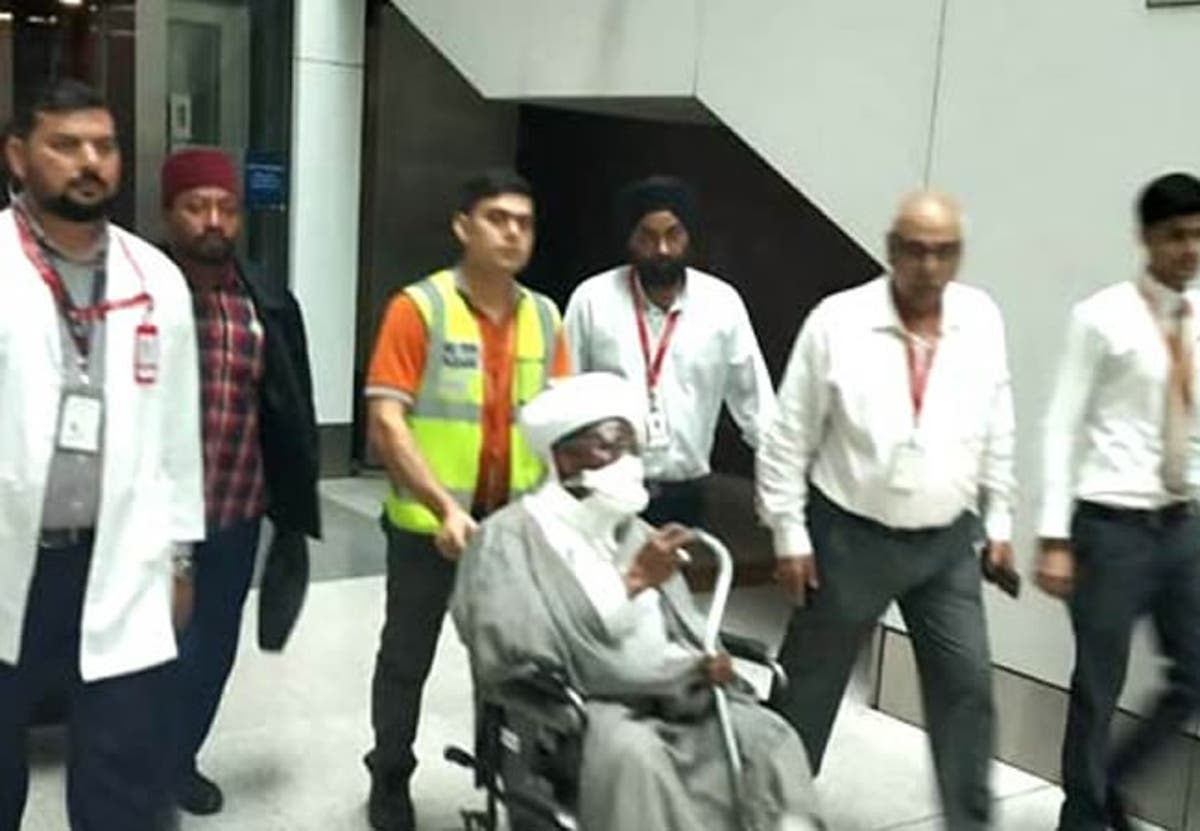 Image result for images of Ibrahim El-Zakzaky and his wife inside plane